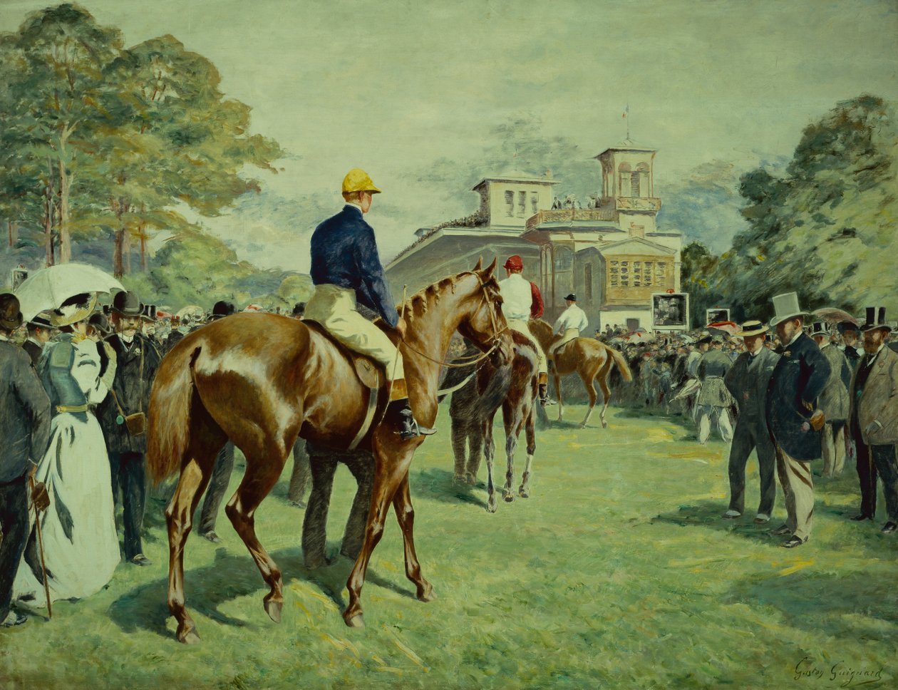 Parata al palo (olio su tela) da Gaston Guignard