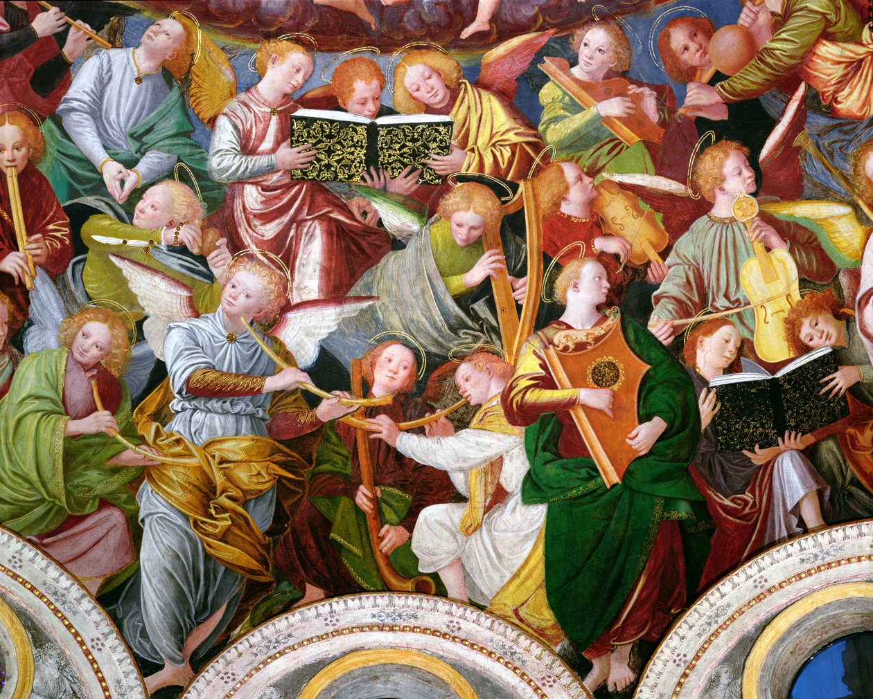 Il concerto degli angeli, 1534-36 (dettaglio) da Gaudenzio Ferrari