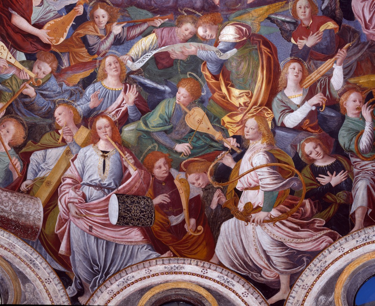 Il concerto degli angeli, 1534-36 (dettaglio) da Gaudenzio Ferrari