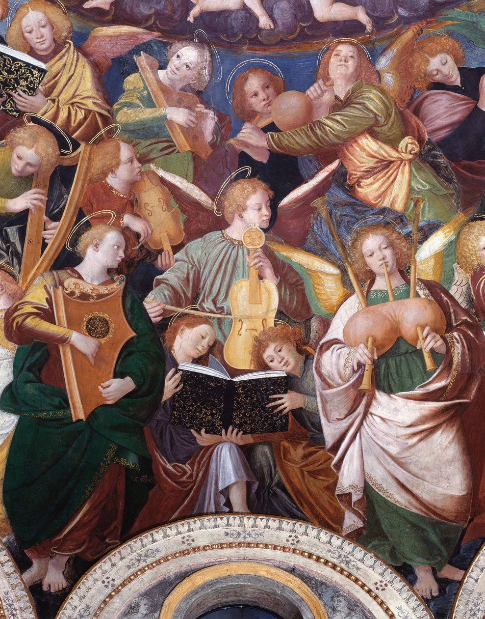 Il Concerto degli Angeli, 1534-36 (dettaglio) da Gaudenzio Ferrari