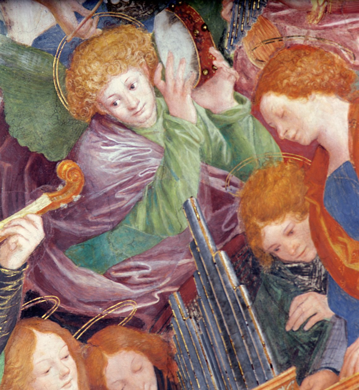 Il concerto degli angeli, 1534-36 (dettaglio) da Gaudenzio Ferrari