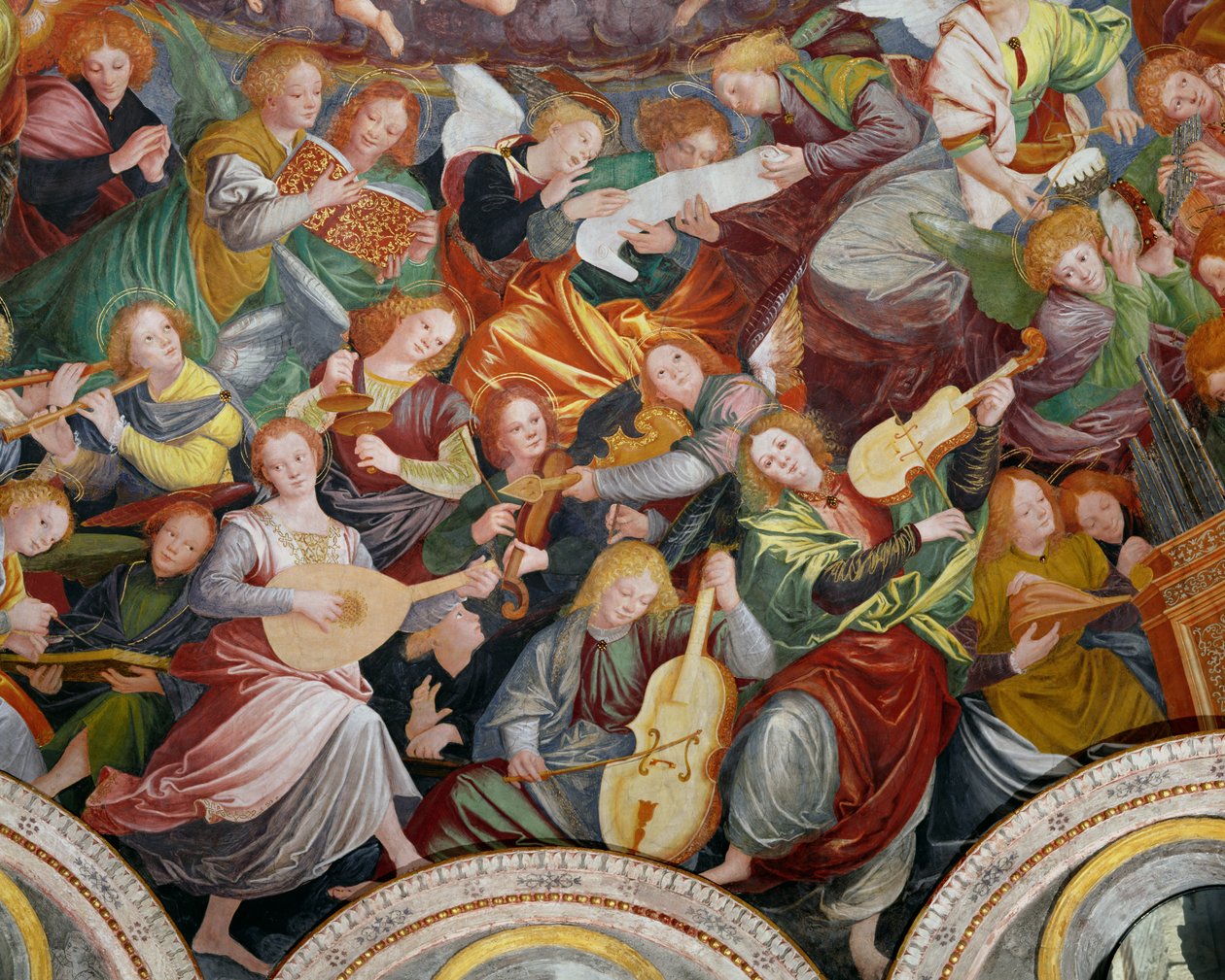 Il concerto degli angeli (dettaglio) da Gaudenzio Ferrari