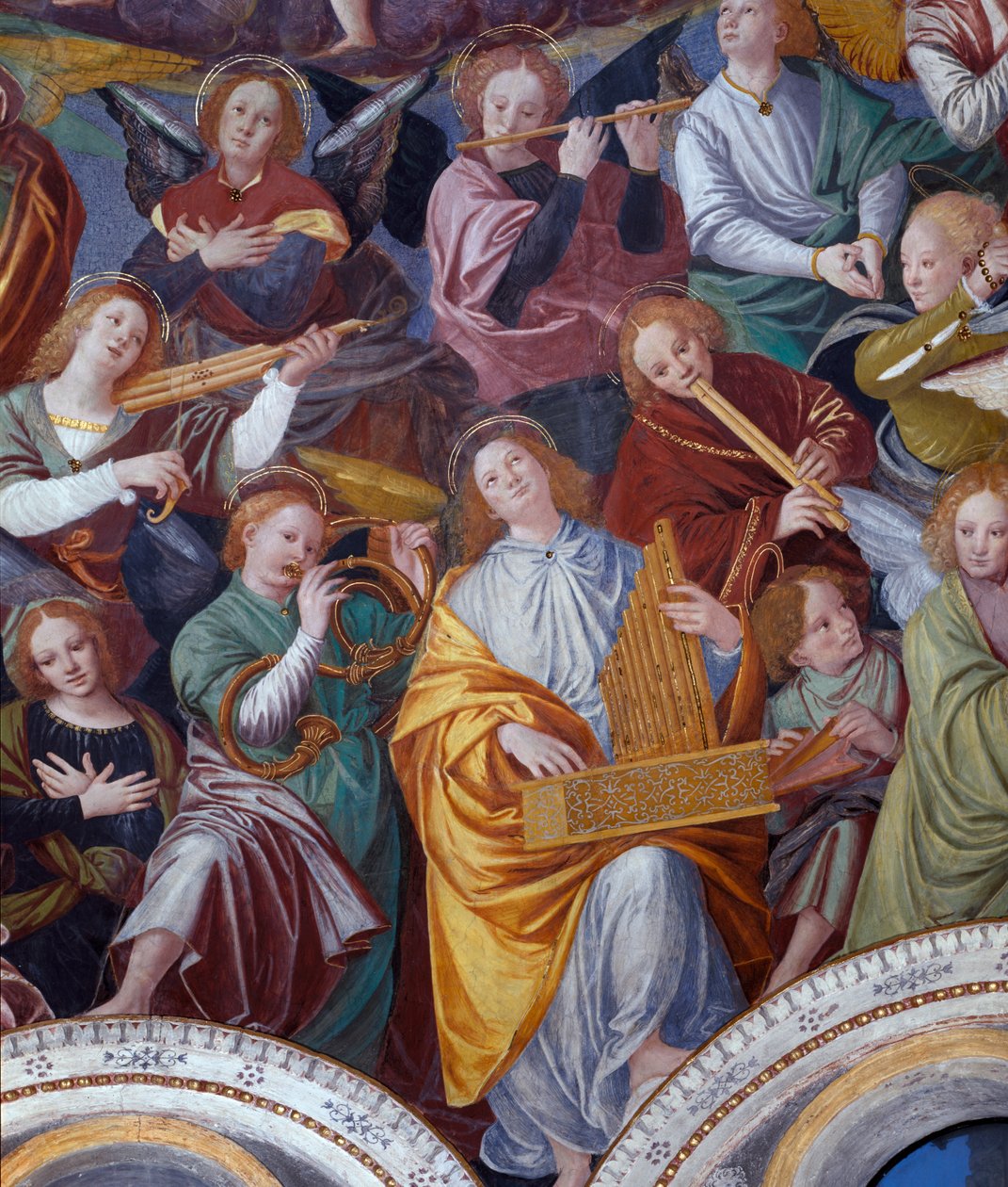 Il concerto degli angeli, 1534-36 (dettaglio) da Gaudenzio Ferrari