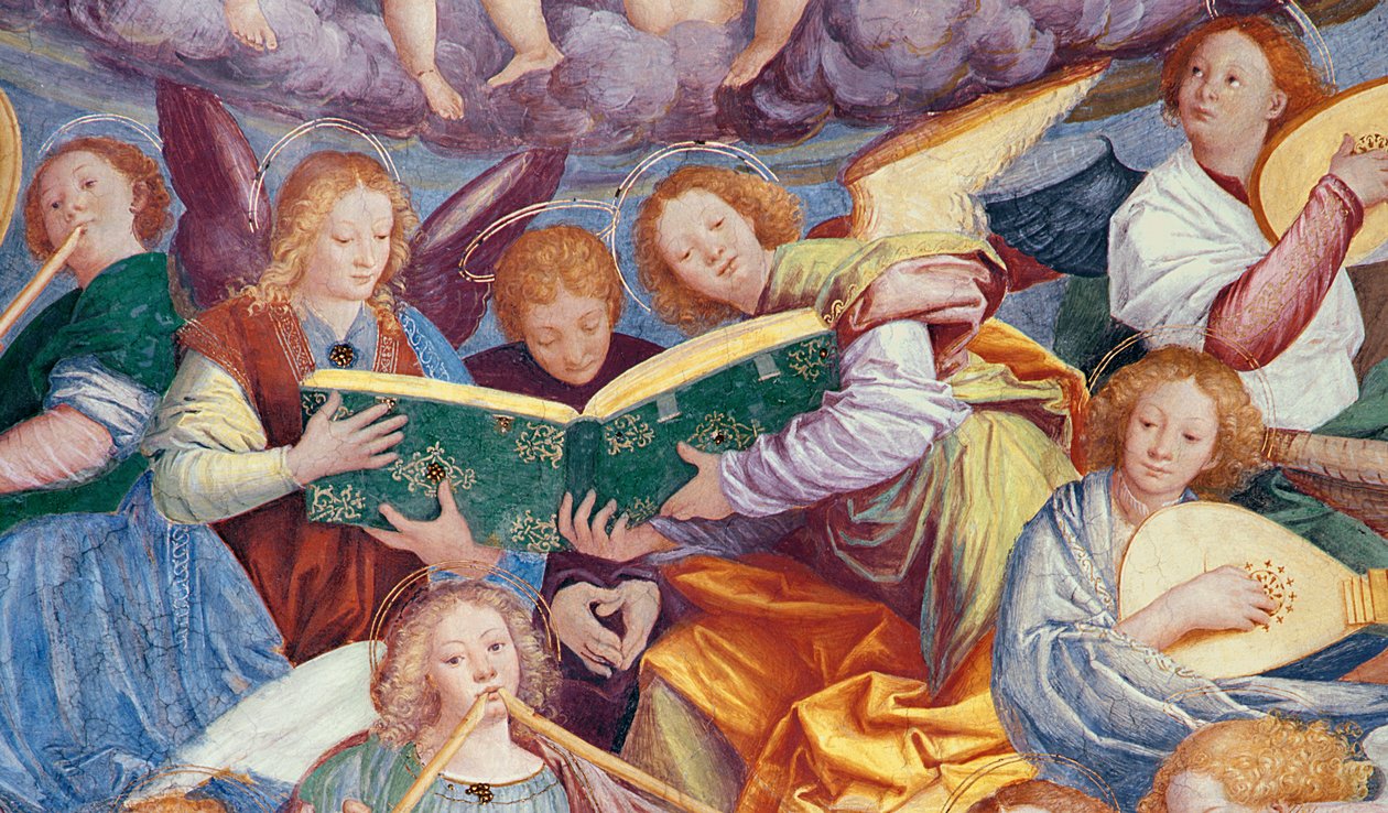 Il Concerto degli Angeli, 1534-36 (dettaglio) da Gaudenzio Ferrari