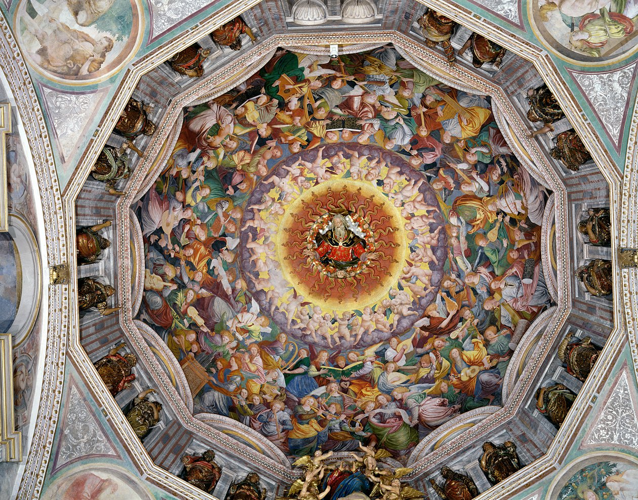Il concerto degli angeli, dalla cupola, 1534-35 da Gaudenzio Ferrari