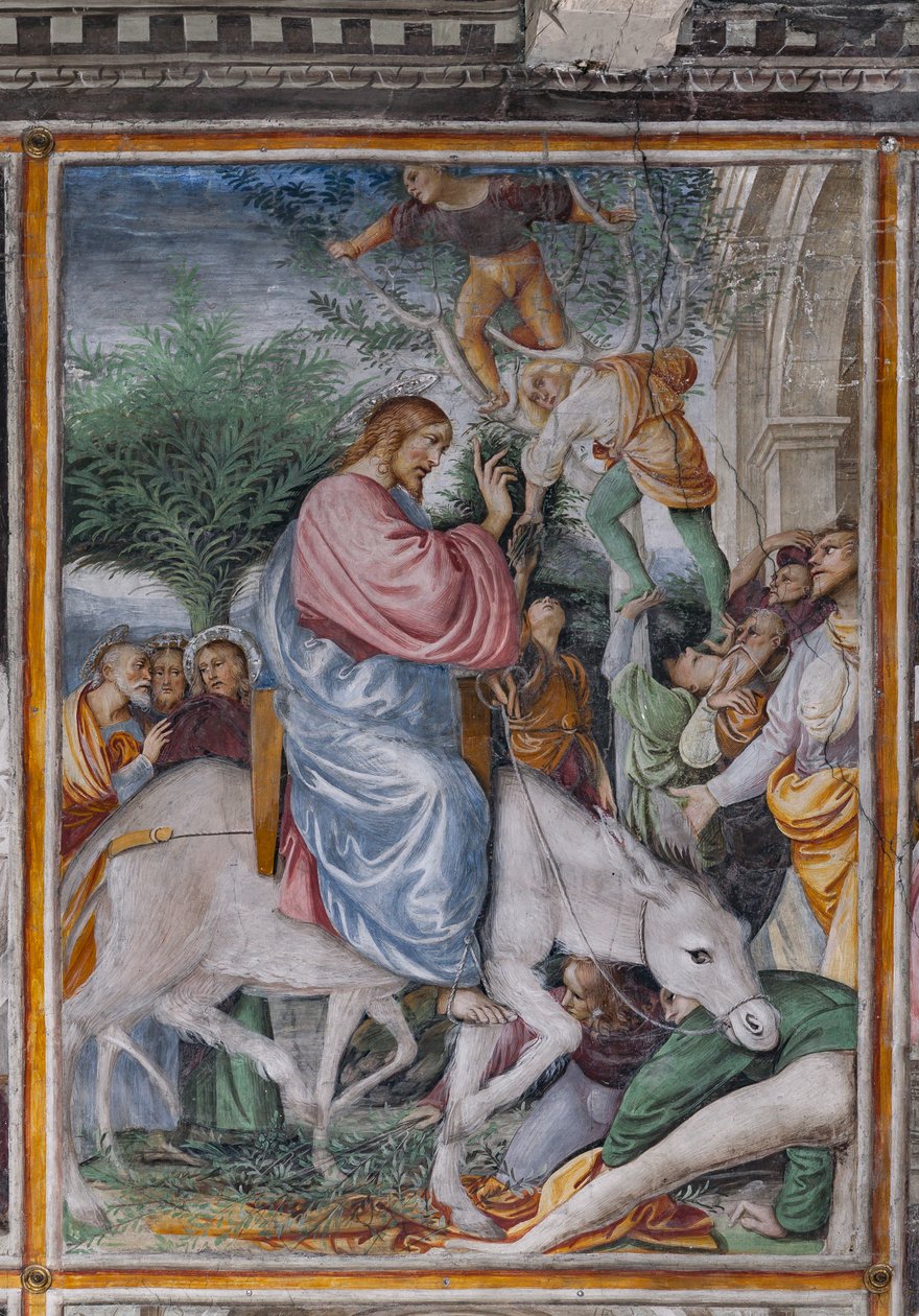 Dettaglio di "Cristo entra a Gerusalemme", da "La vita e la Passione di Cristo" da Gaudenzio Ferrari