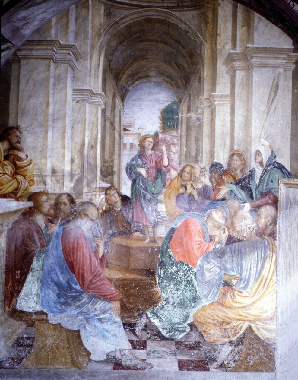Discussione di Gesù con i dottori al Tempio (affresco) da Gaudenzio Ferrari