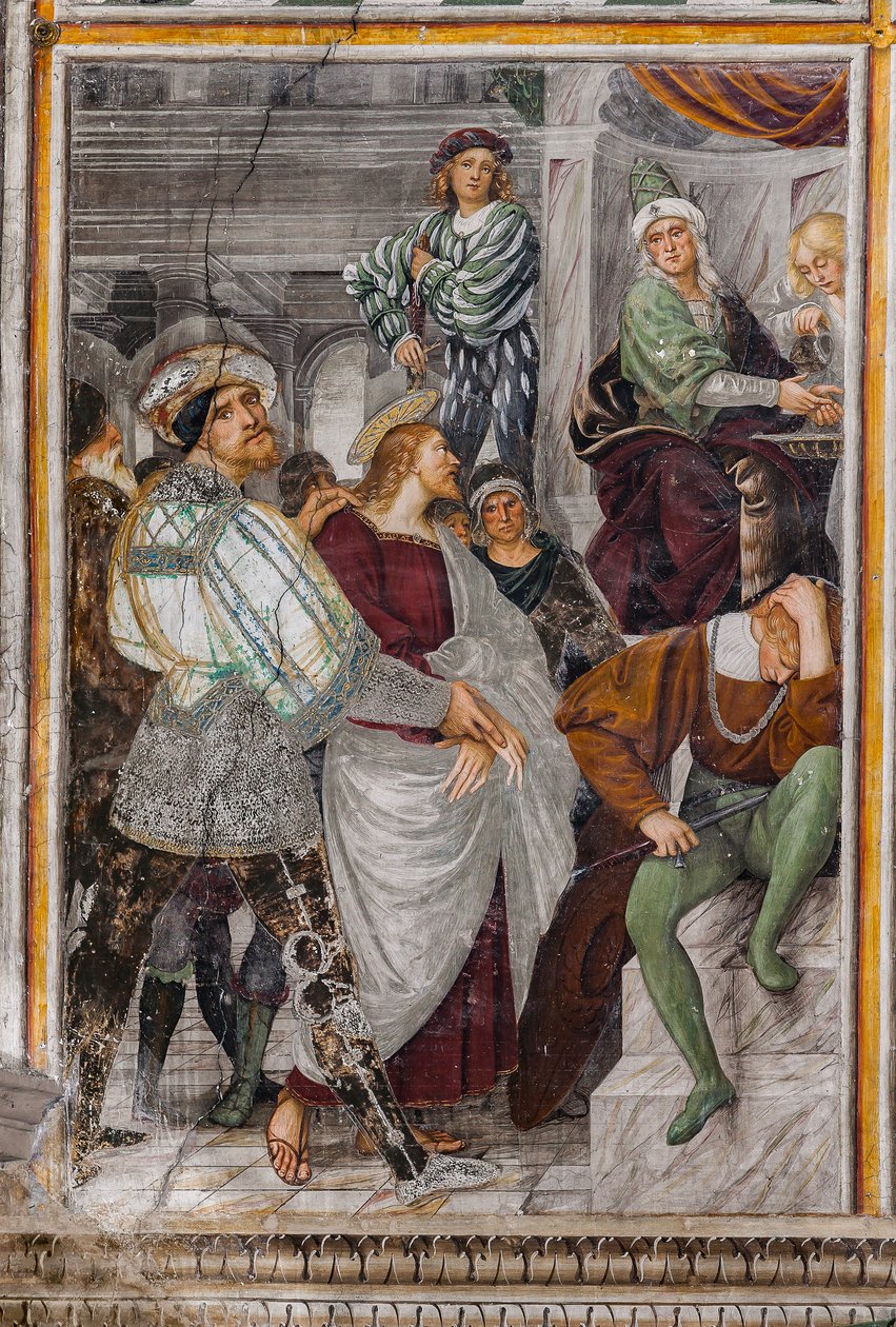 Gesù davanti a Pilato (dettaglio) da La vita e la Passione di Cristo da Gaudenzio Ferrari