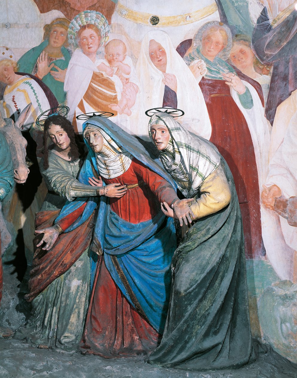 Statue di donne sante che seguono Cristo, (dettaglio) da Gaudenzio Ferrari