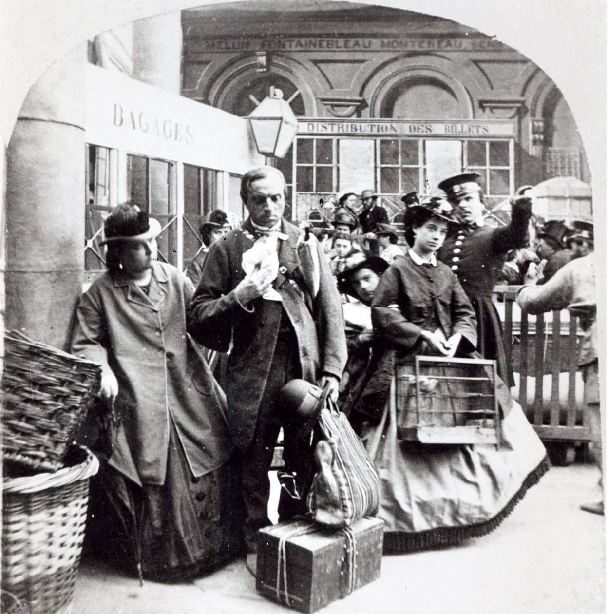 La partenza del treno, 1868 da Gaudin Freres