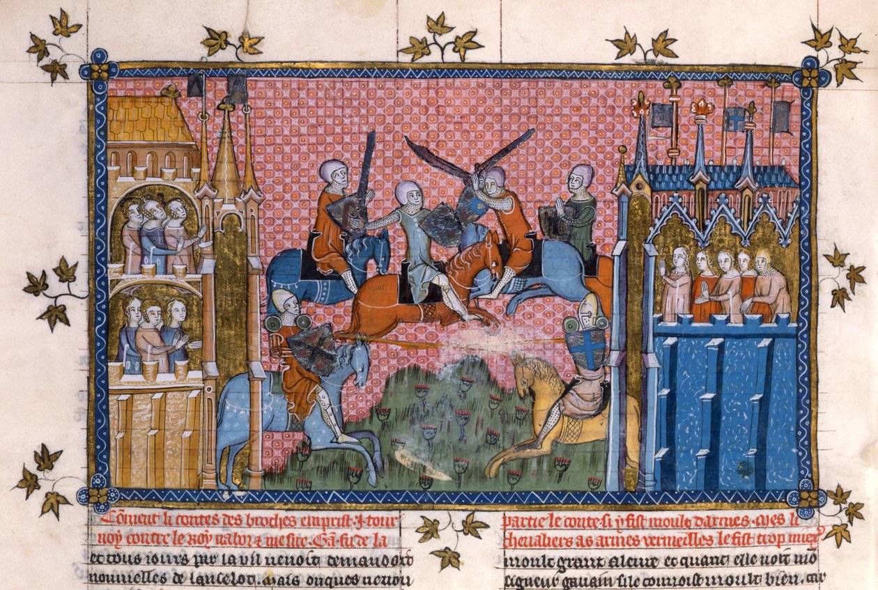 Scena dal Romanzo di Lancillotto del Lago da Gautier
