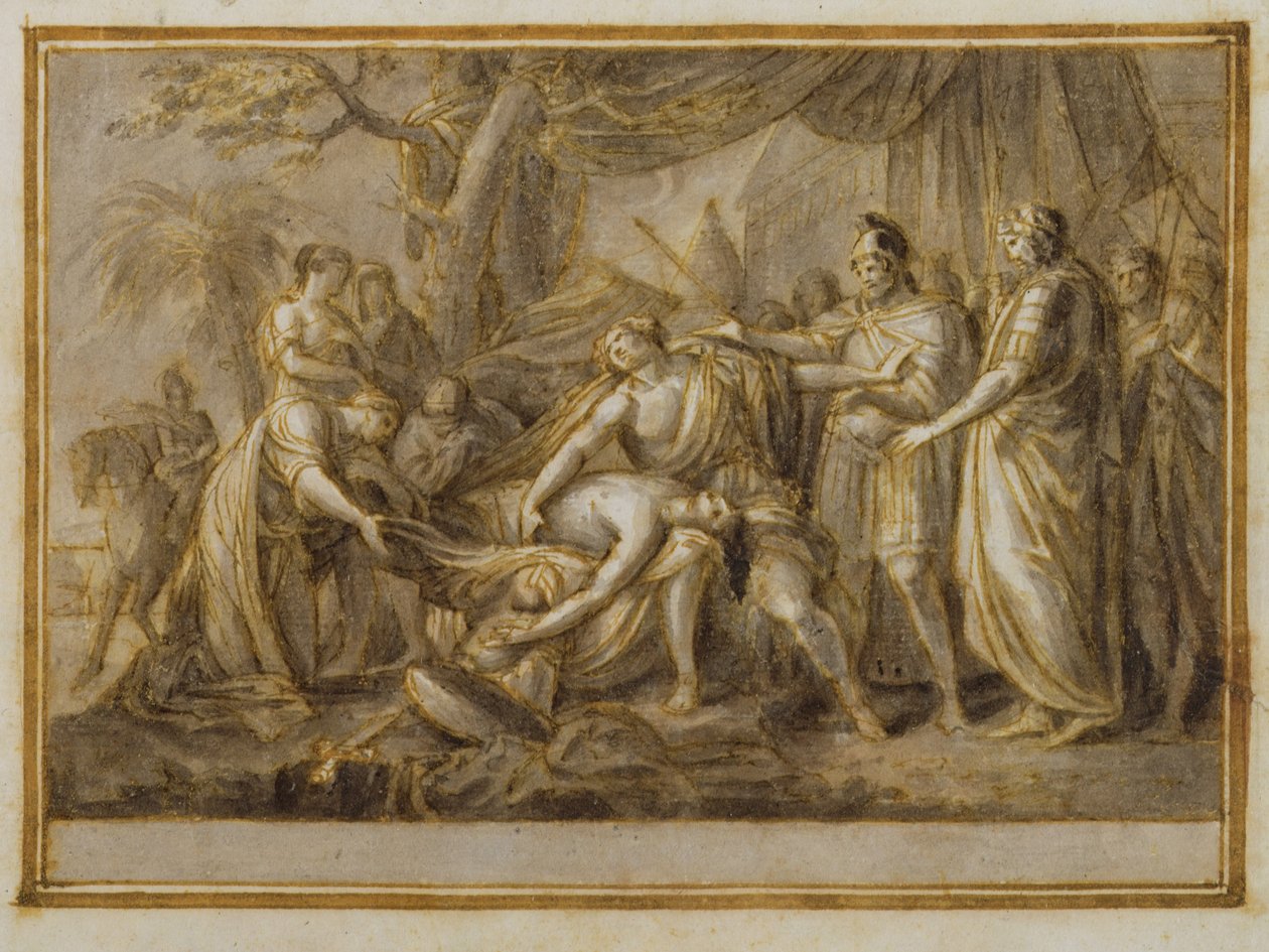 Achille lamenta la morte di Patroclo, 1760-63 da Gavin Hamilton