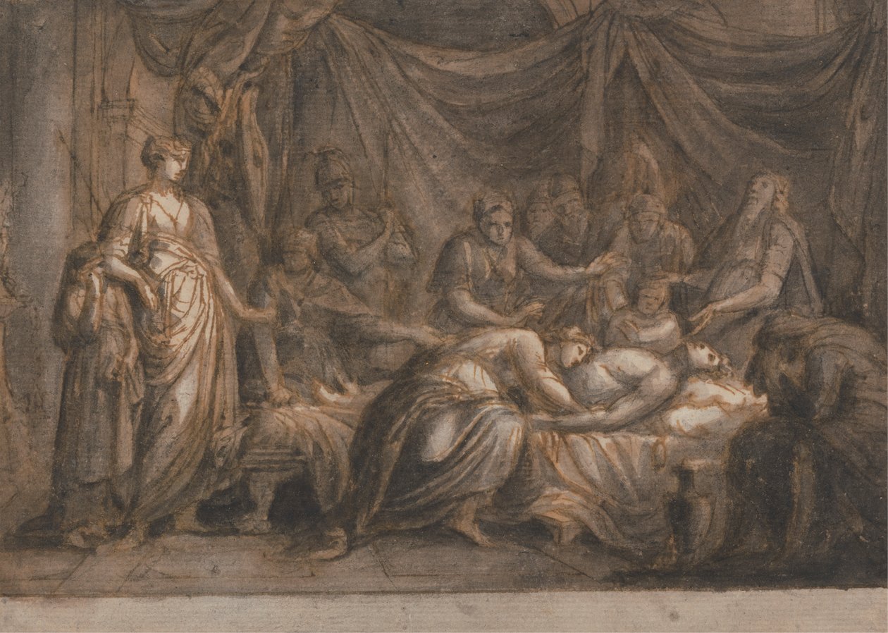 Andromaca piange la morte di Ettore da Gavin Hamilton