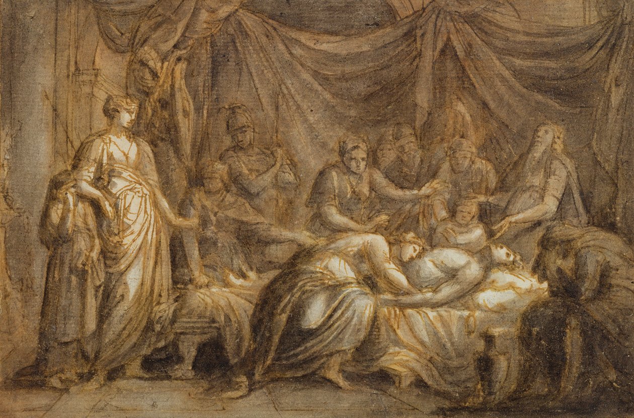Andromaca piange la morte di Ettore, 1760-63 da Gavin Hamilton