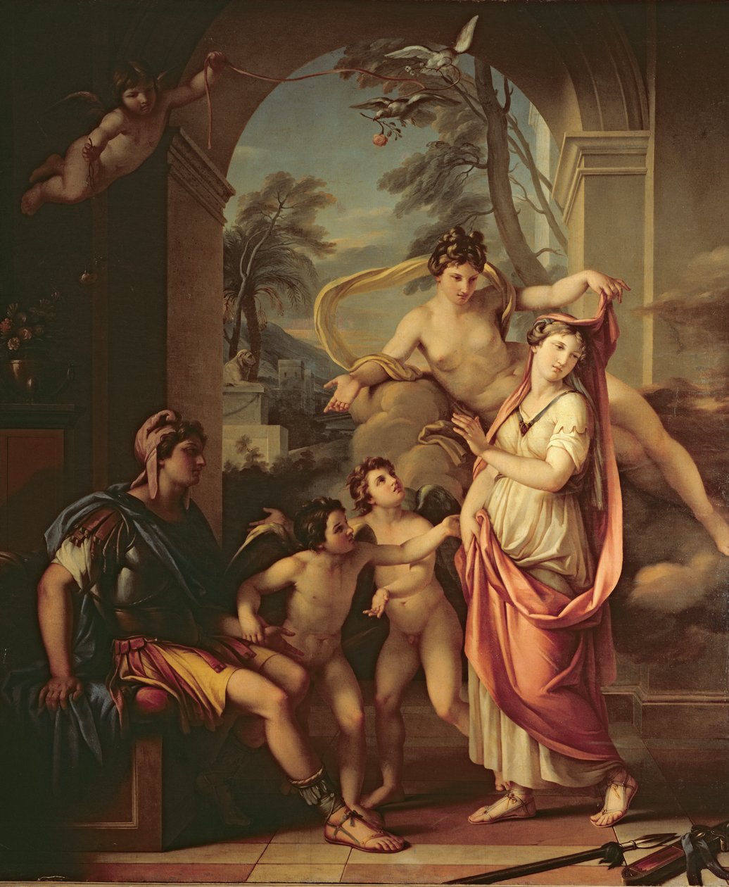 Venere presenta Elena a Paride da Gavin Hamilton