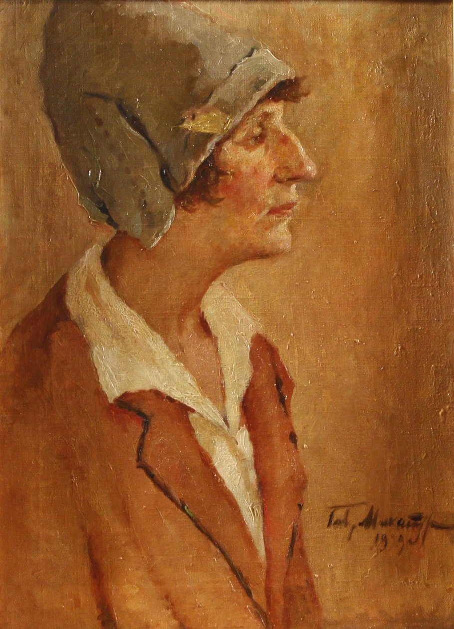Ritratto della Poetessa Anna Akhmatova 1889-1966, 1929 da Gavriil Petrovich Makaturin