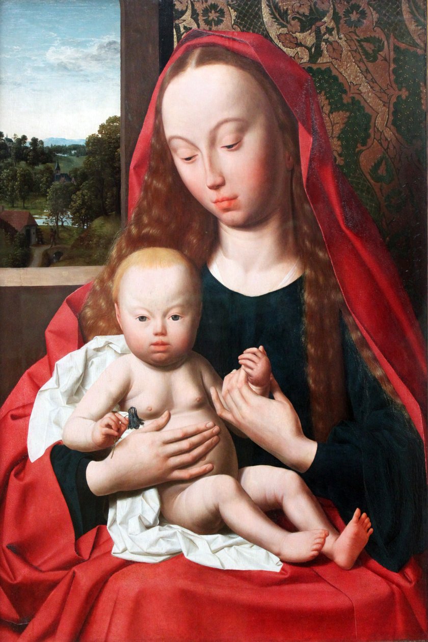 Tedesco: Maria con il bambino Vergine e Bambino da Geertgen Tot sint Jans