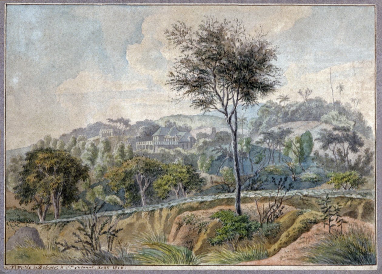 Paesaggio a La Reunion da Genevieve Sophie Marie Adele Patu de Rosemont