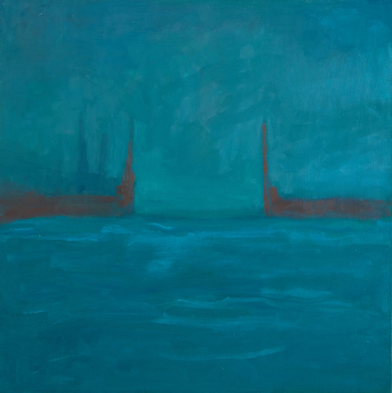 Ingresso allo Stige, 2024 (olio su tela) da Genevieve French