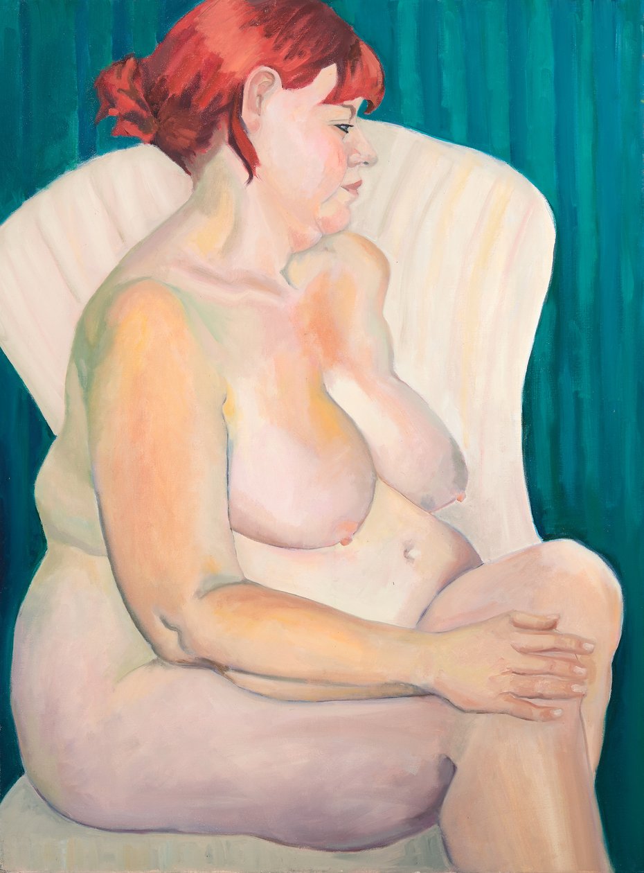 Nudo dai capelli rossi, 2015 (olio su tela) da Genevieve French