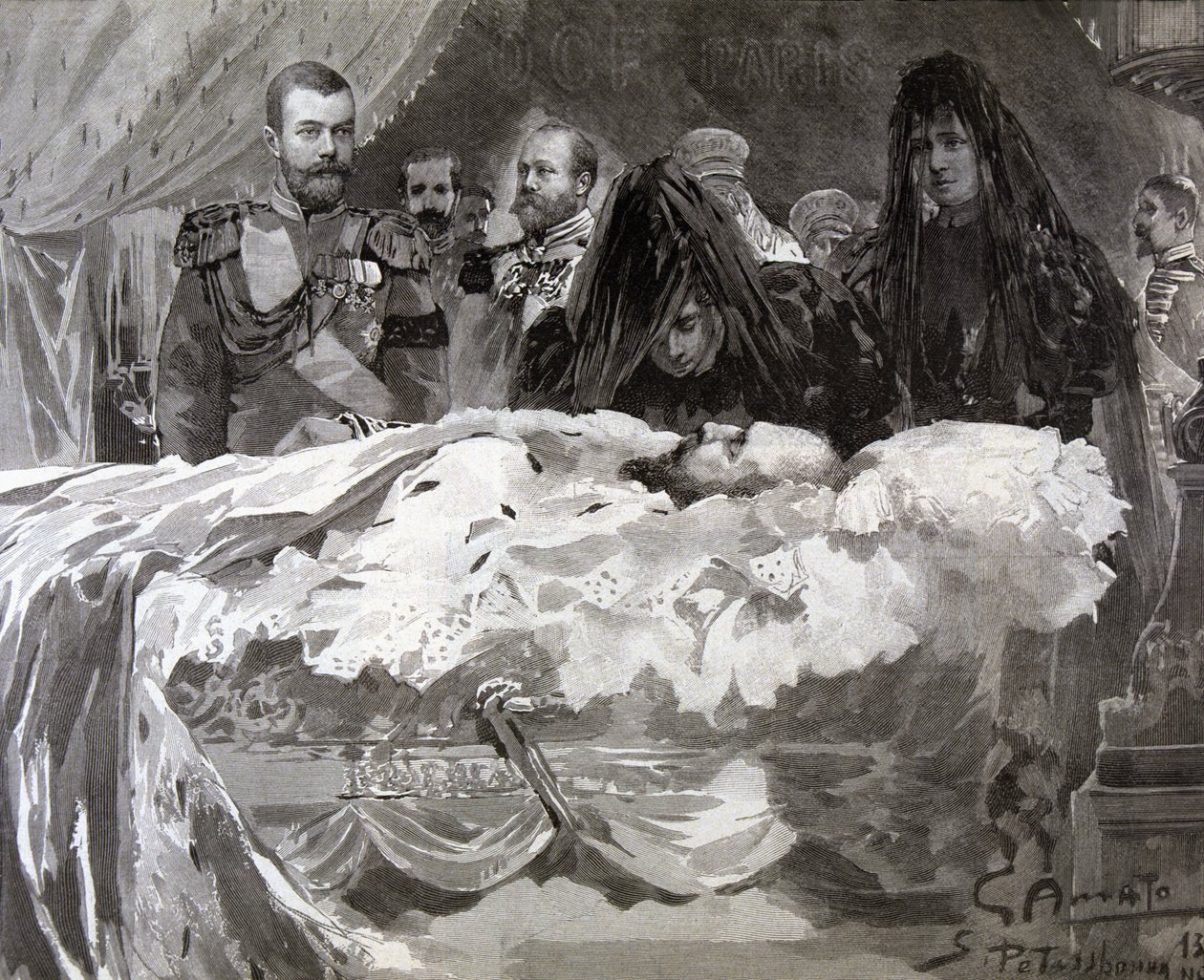 Morte dello Zar Alessandro III, nov 1894 da Gennaro Amato