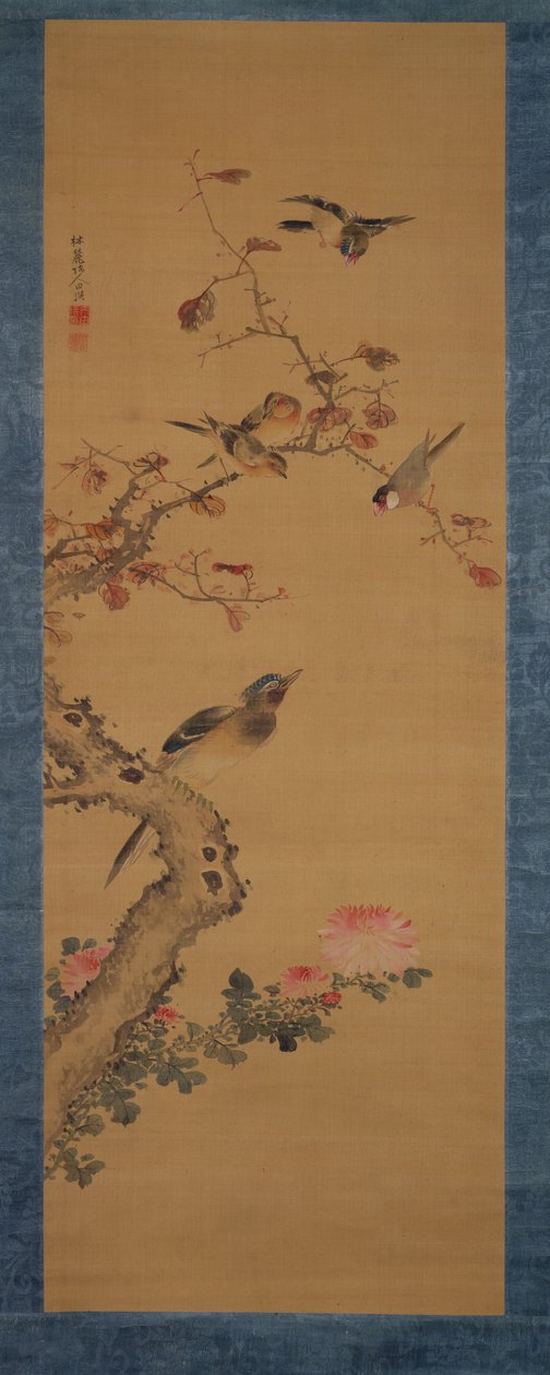 Uccelli, fiori e alberi, c.1800-22 da Gentai Sanjin