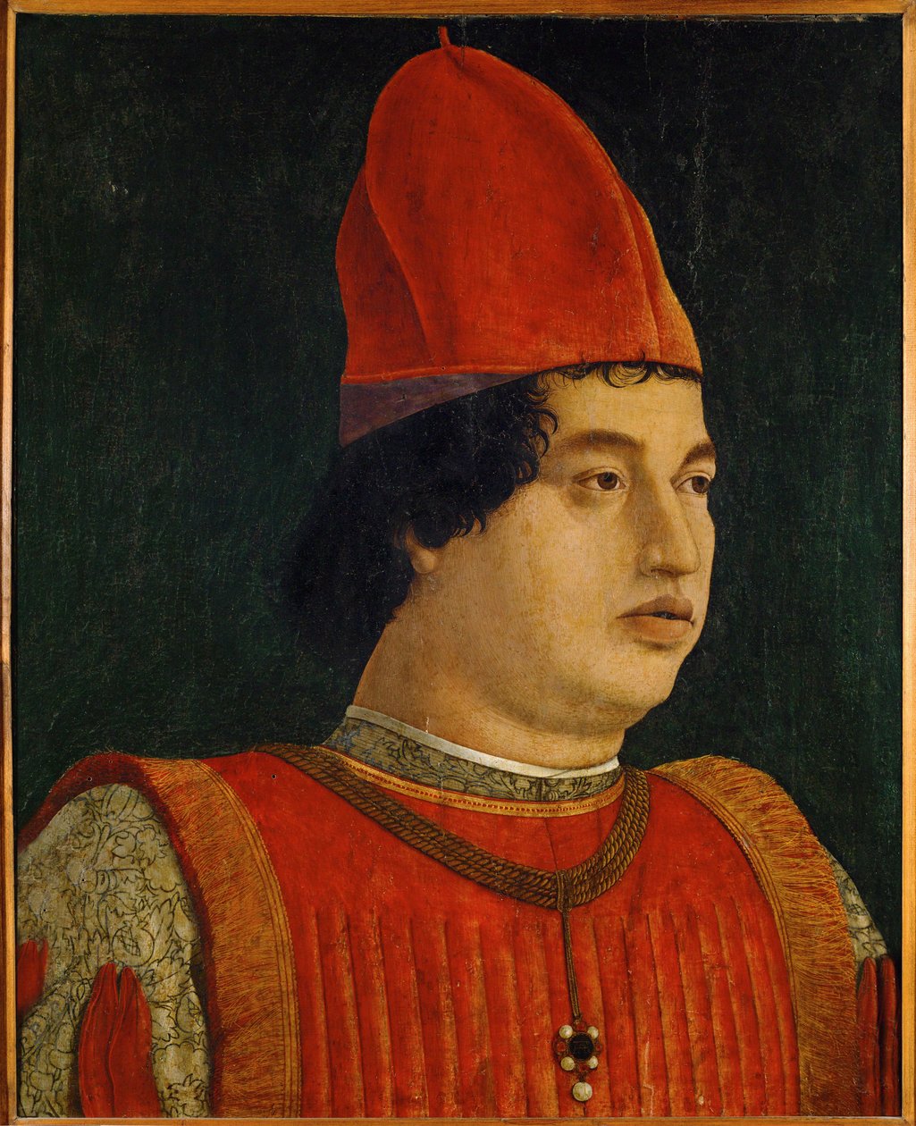 Gianfrancesco Gonzaga, Margravio, sovrano di Mantova ... (olio su tavola) da Gentile Bellini