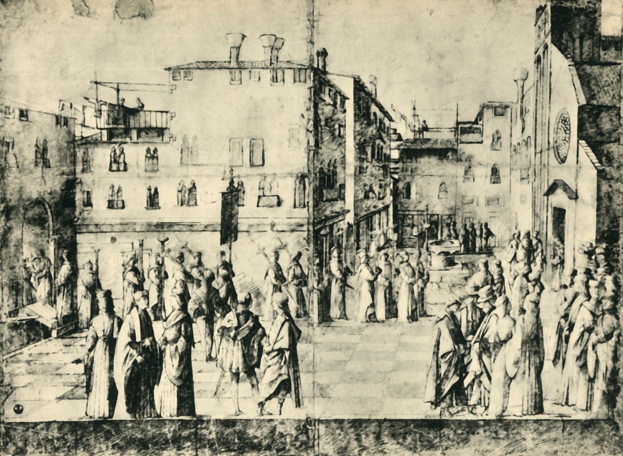Processione a Venezia, metà-fine XV secolo, 1943 da Gentile Bellini