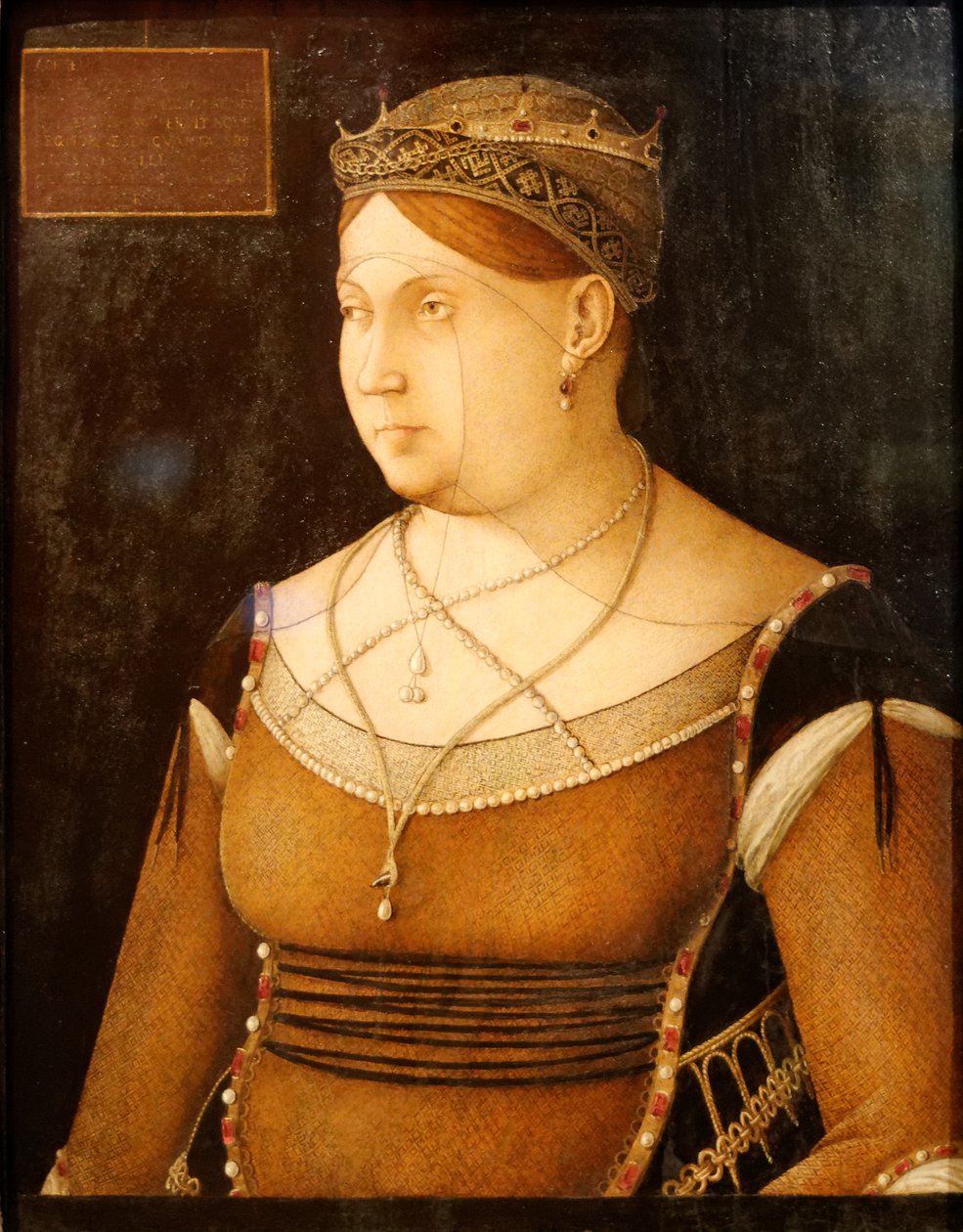 Regina di Cipro, Catarina Cornaro da Gentile Bellini
