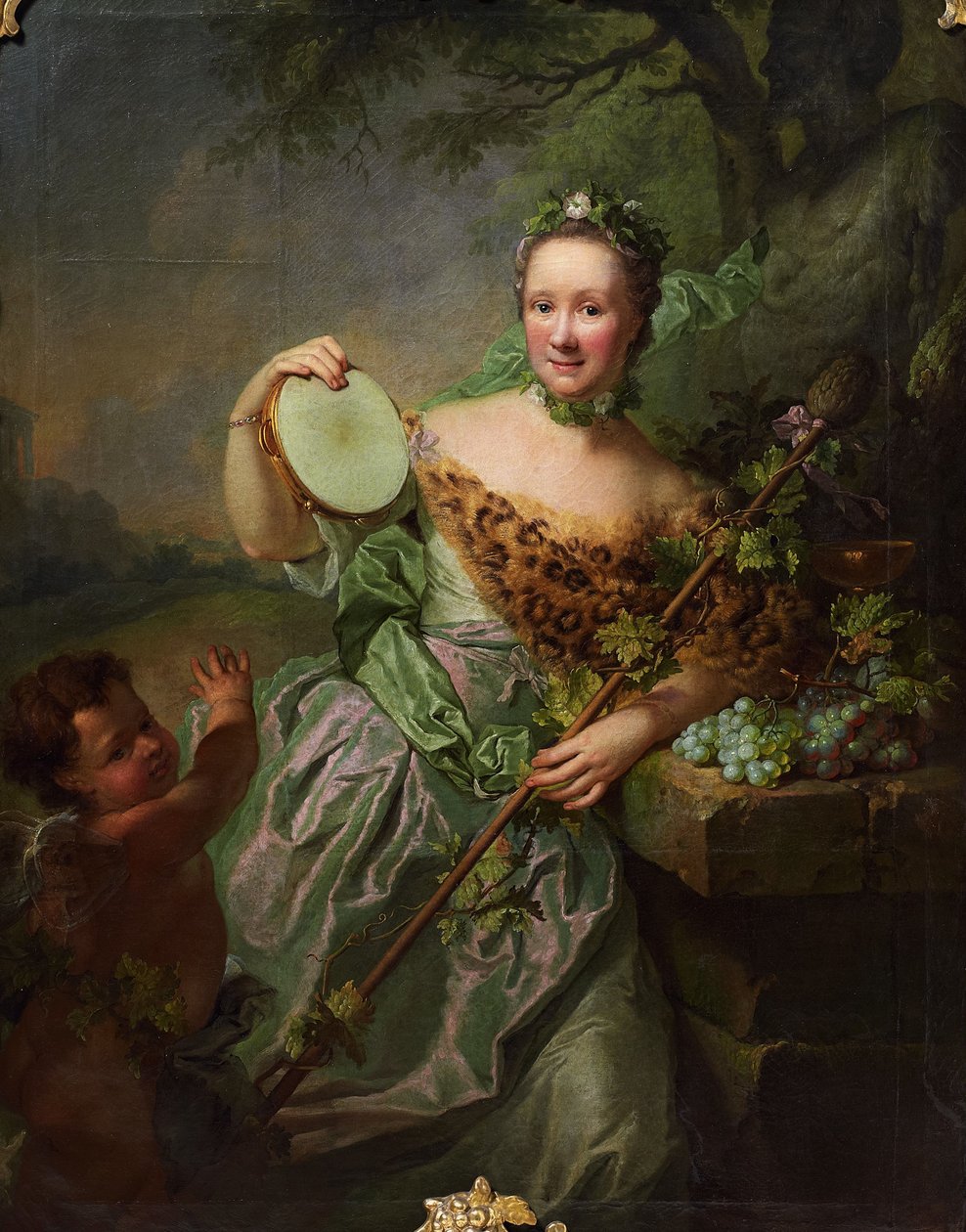 Ritratto di Anna Regina von Olthoff come baccante da Georg David Matthieu