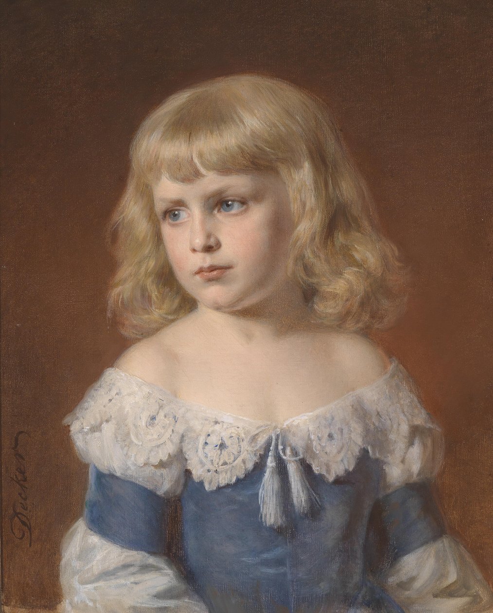 Ritratto di una ragazza bionda da Georg Decker