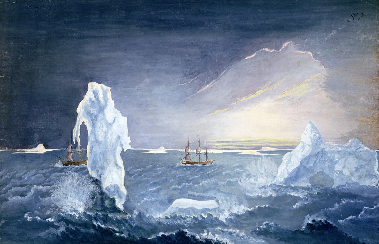 Bagliore del mare artico da Johann Georg Adam Forster