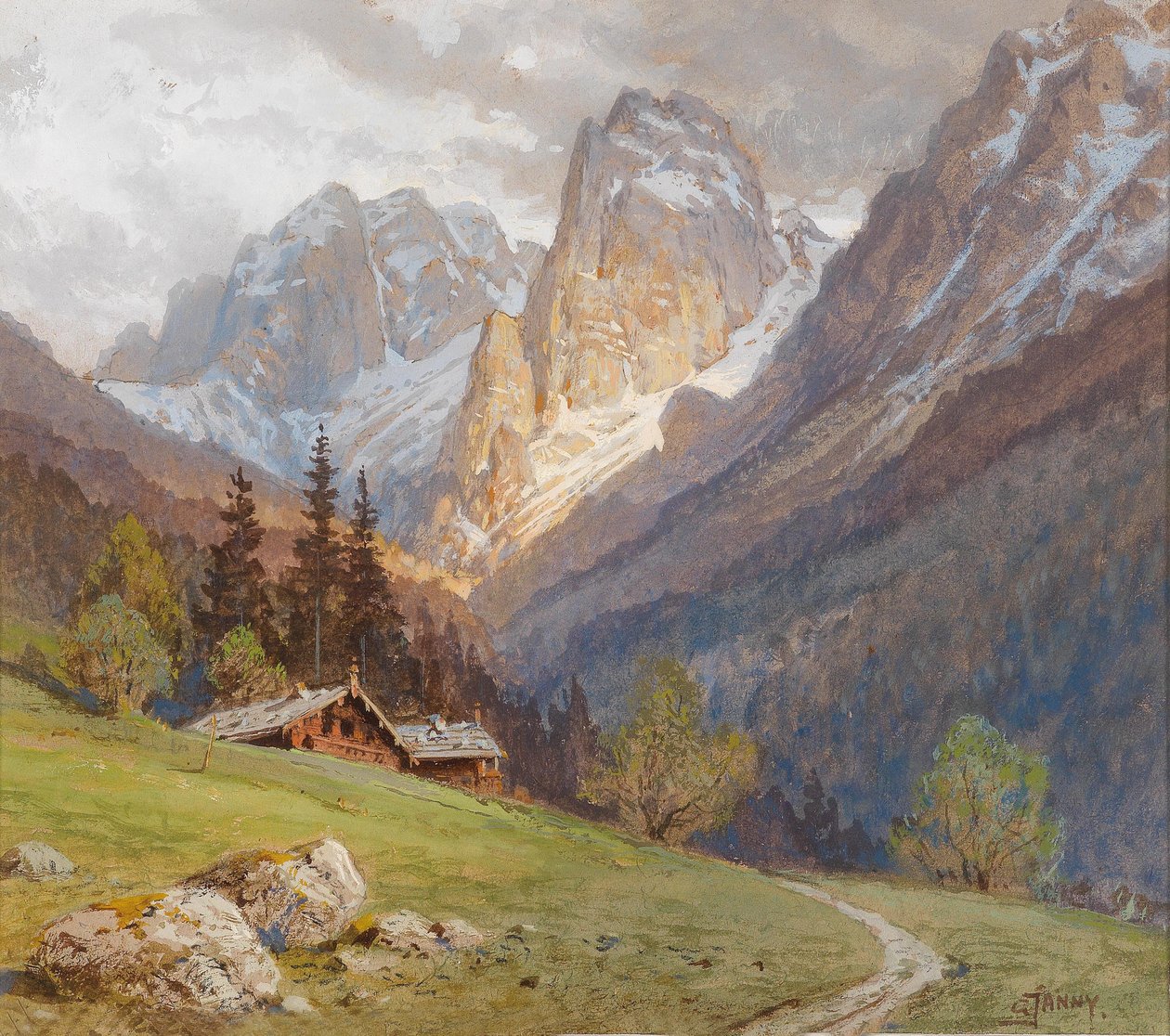 Il Kaiser selvaggio presso Kufstein da Georg Janny