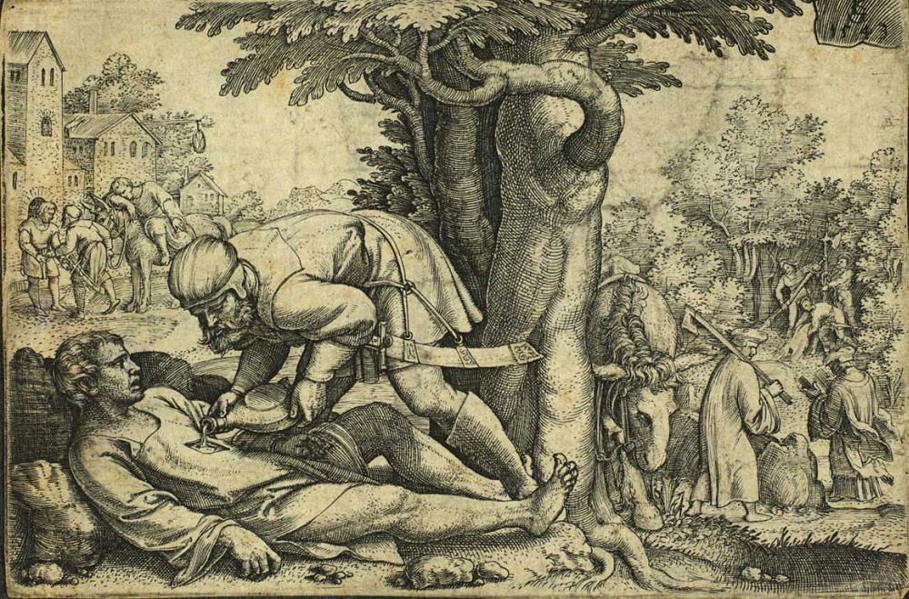 Il buon samaritano da Georg Pencz