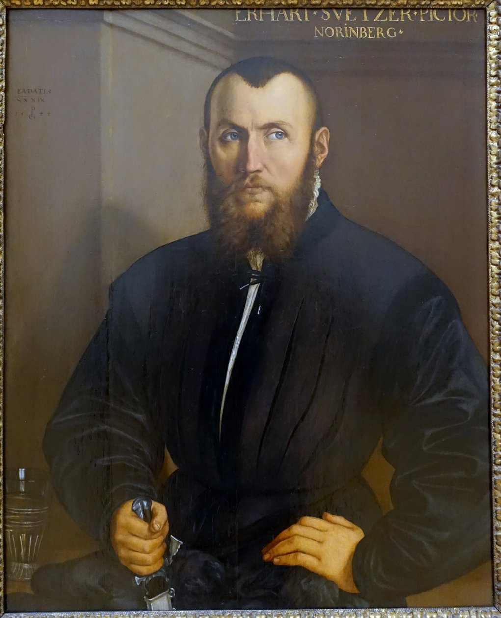 Il pittore Erhard Schwetzer di Norimberga da Georg Pencz
