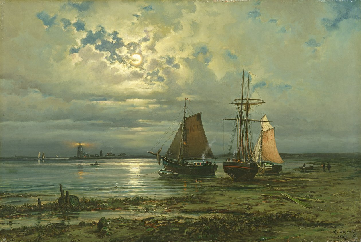 Neuwerk al chiaro di luna da Georg Schmitz