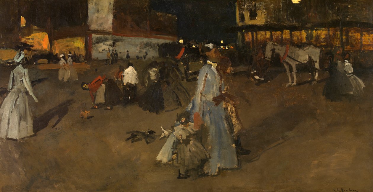 Una Sera sulla Diga di Amsterdam da Georg Hendrik Breitner