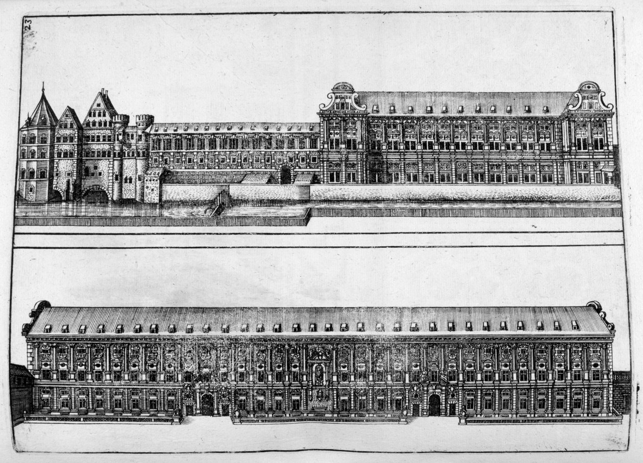 Progetto di castello, 1664 da Georg Andreas Bockler