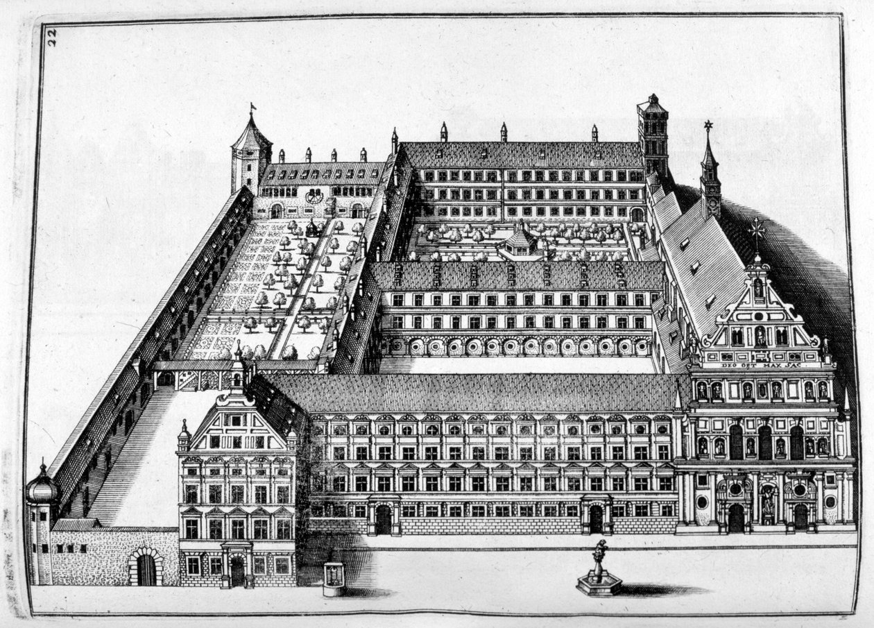 Progetto di castello, 1664 da Georg Andreas Bockler