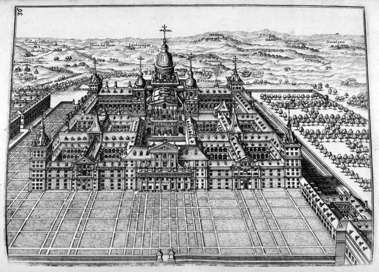 Progetto di castello, 1664 da Georg Andreas Bockler