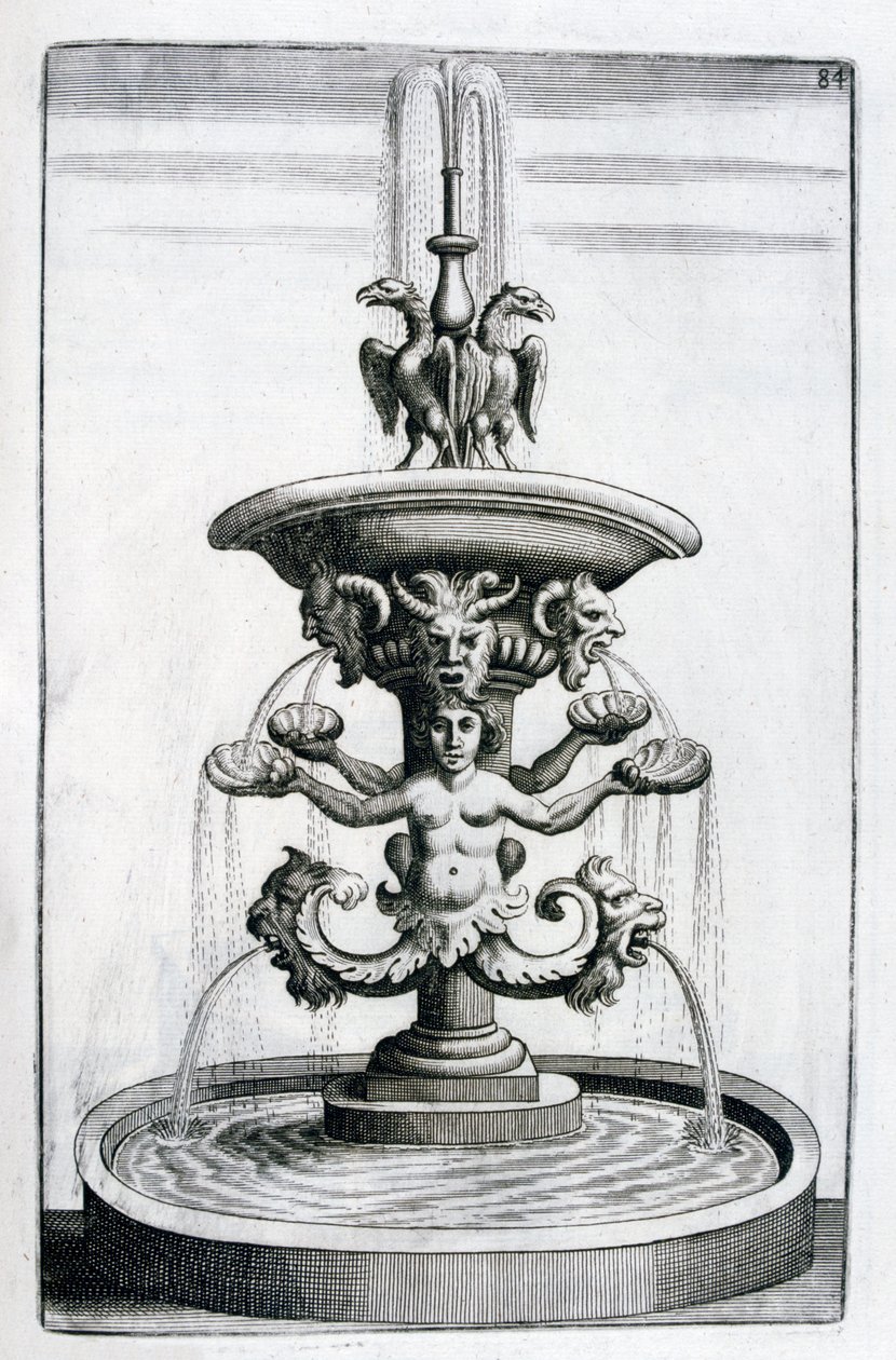Progetto di fontana da Georg Andreas Bockler