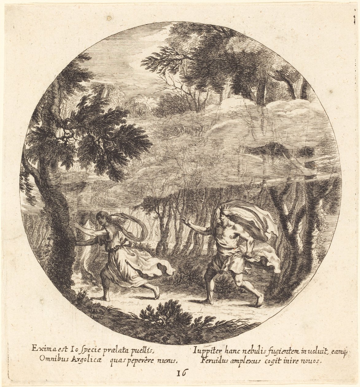 Giove e Io da Georg Andreas Wolfgang the Elder