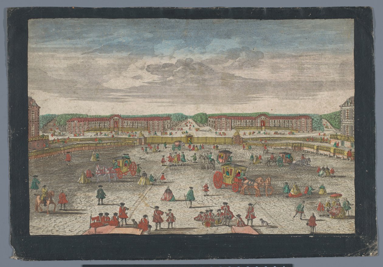Veduta delle scuderie del Palazzo di Versailles da Georg Balthasar Probst (possibly)