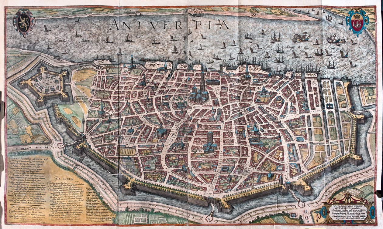 Anversa, Belgio - in "Civitates Orbis Terrarum" di Georg Braun, Colonia 1617 da Georg Braun