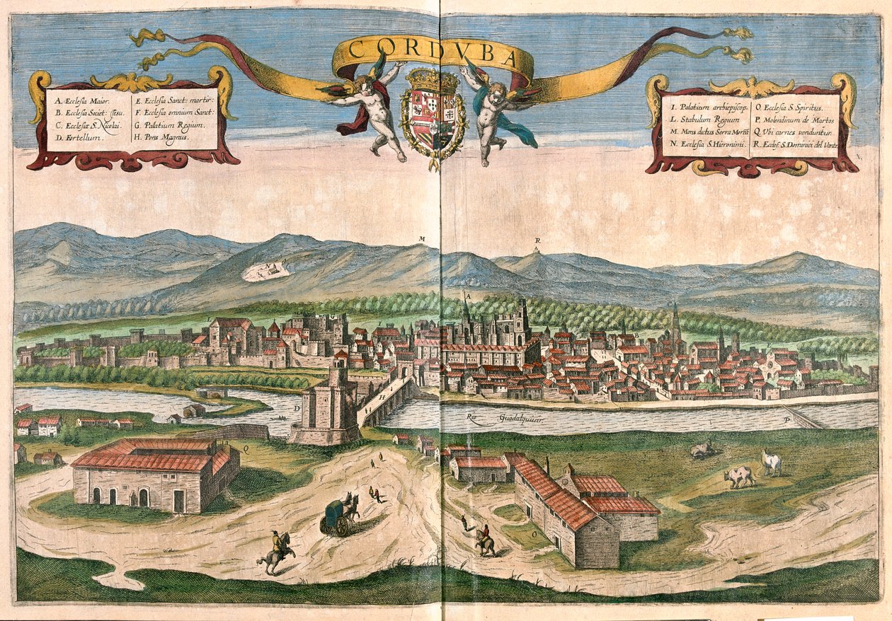 Fontainebleau, Francia - in "Civitates Orbis Terrarum" di Georg Braun, Colonia 1617 da Georg Braun