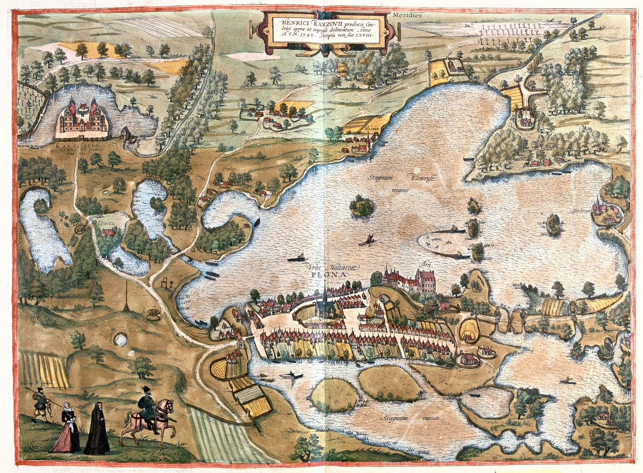Schleswing, Holstein, Germania - in "Civitates Orbis Terrarum" di Georg Braun, Colonia 1617 da Georg Braun