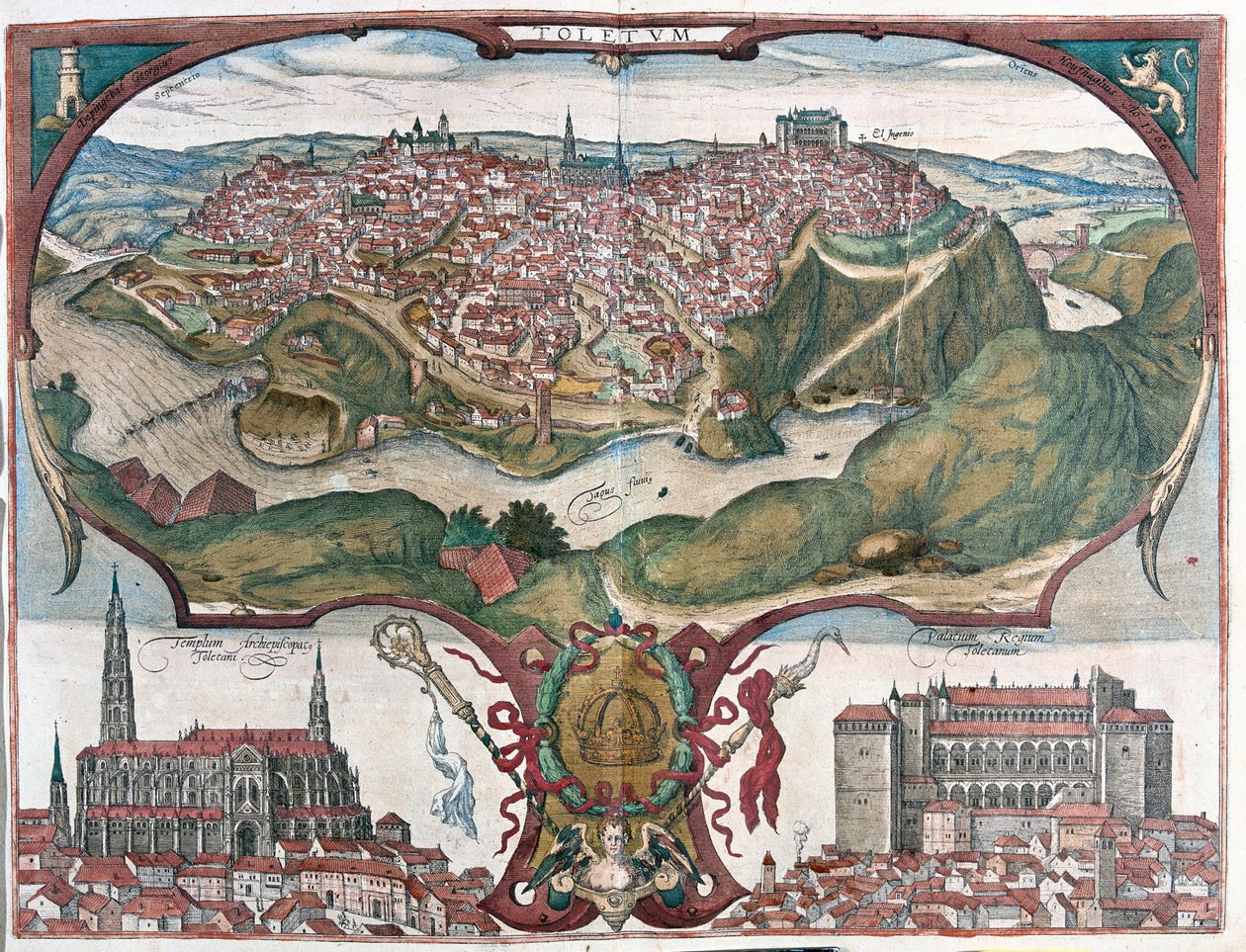 Toledo, Spagna - in "Civitates Orbis Terrarum" di Georg Braun, Colonia 1617 da Georg Braun
