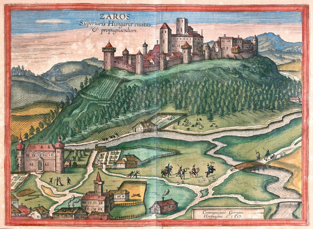 Zaros, Creta - in "Civitates Orbis Terrarum" di Georg Braun, Colonia 1617 da Georg Braun