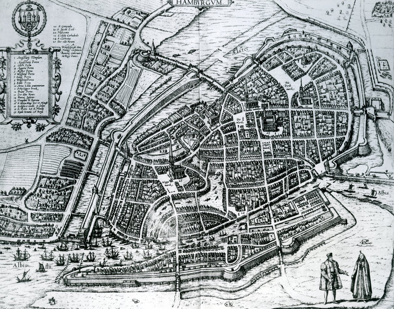 Mappa di Amburgo, da 