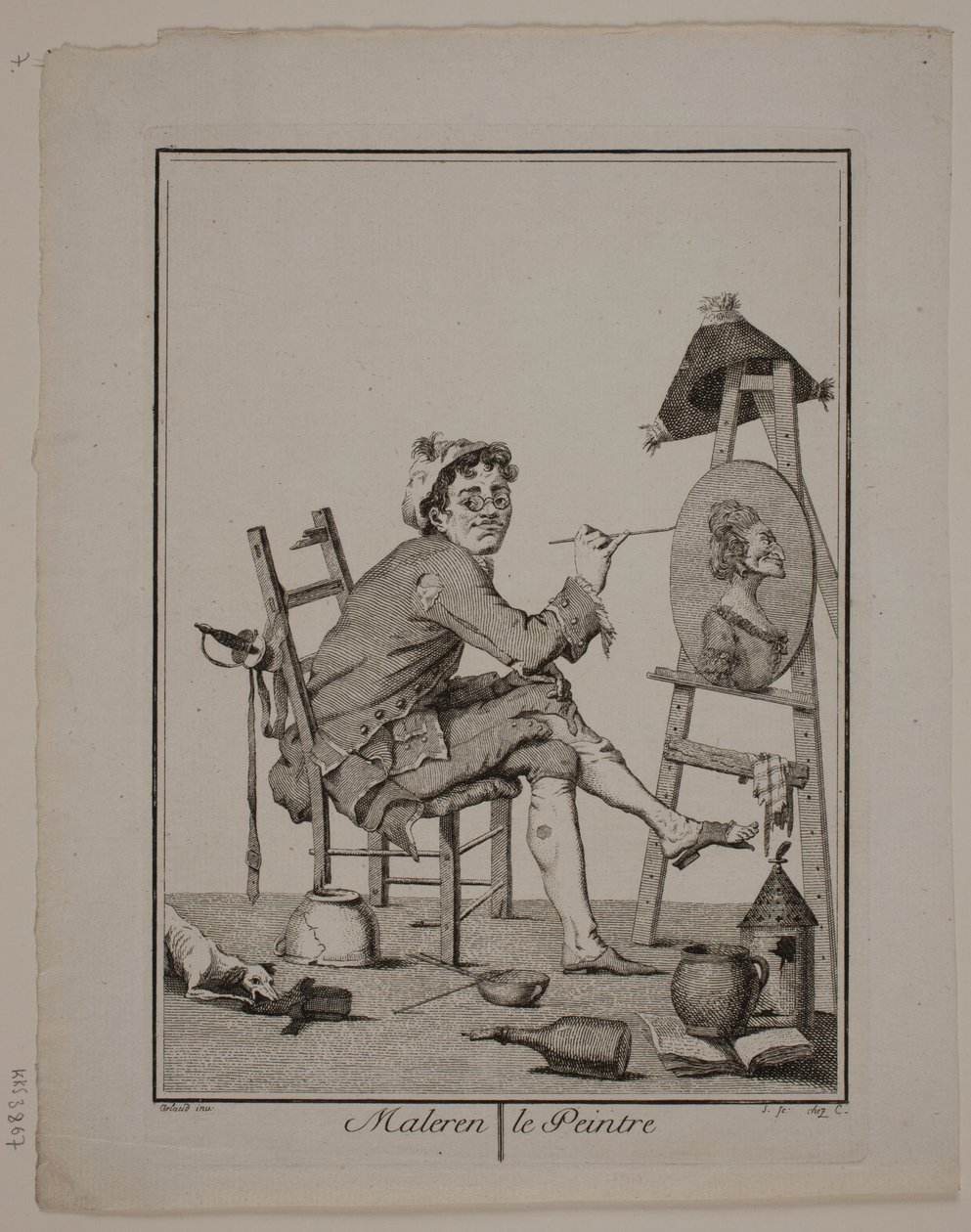 "Il pittore" da Georg Christian Schule